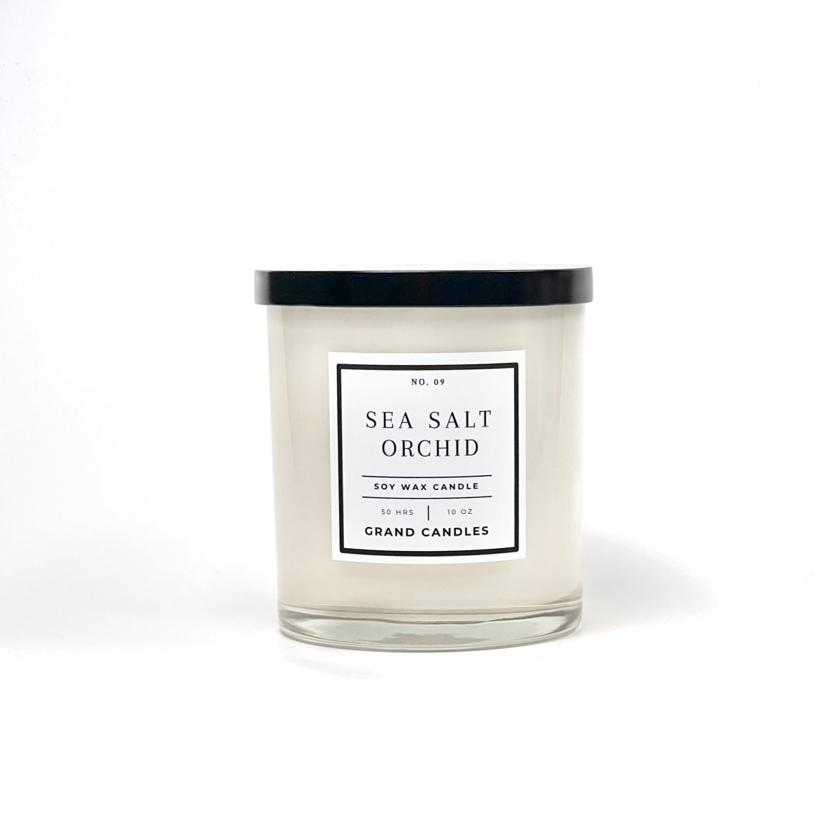 Sea Salt Orchid Candle - ORCHID - MINI - BLK Grand Candles