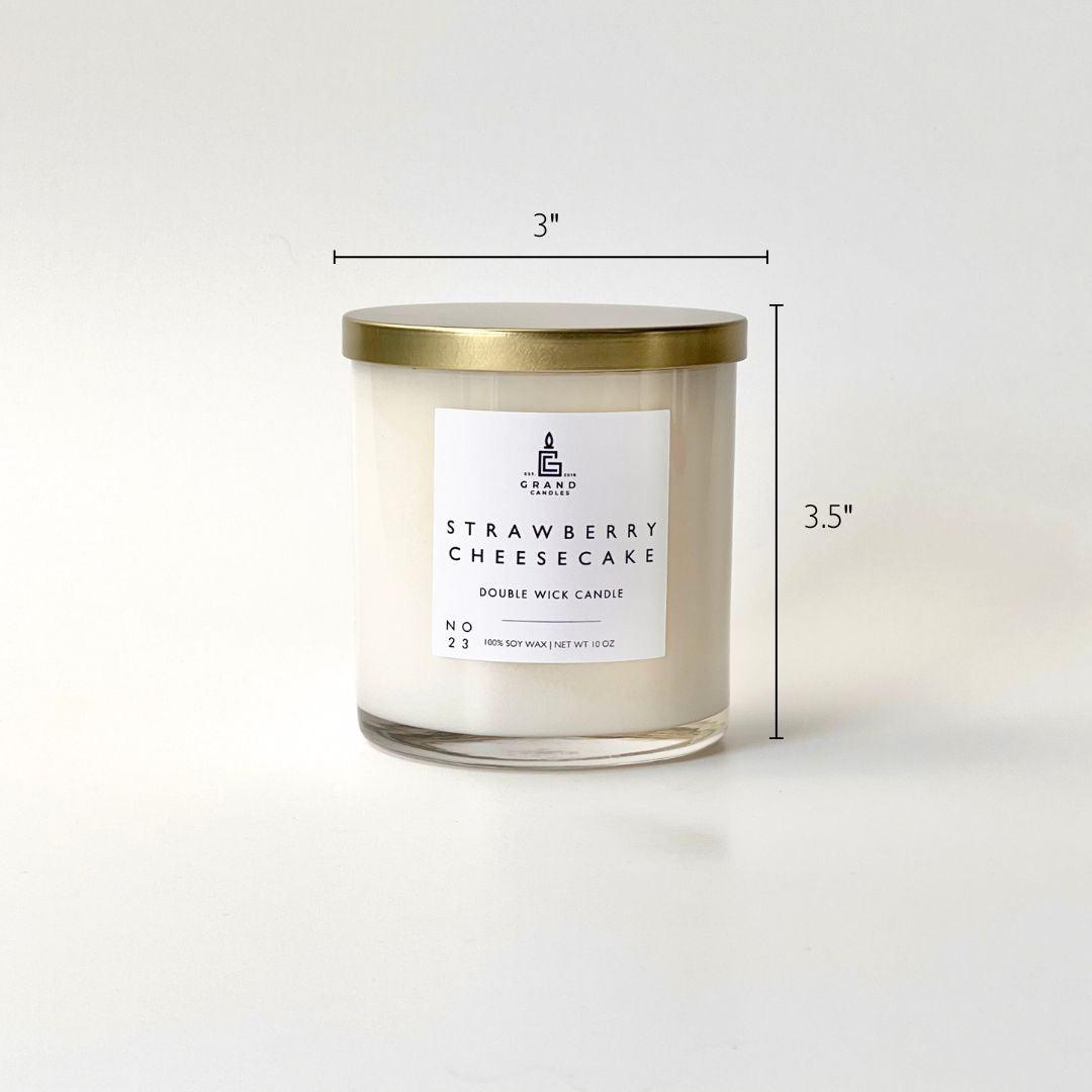 Strawberry Cheesecake Candle - STRAWBERRY - 10 - CLR Grand Candles