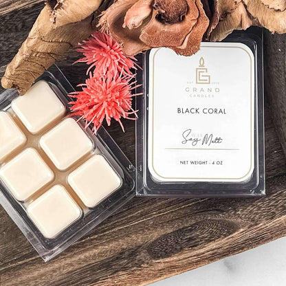 Black Coral Soy Wax Melt Grand Candles LLC