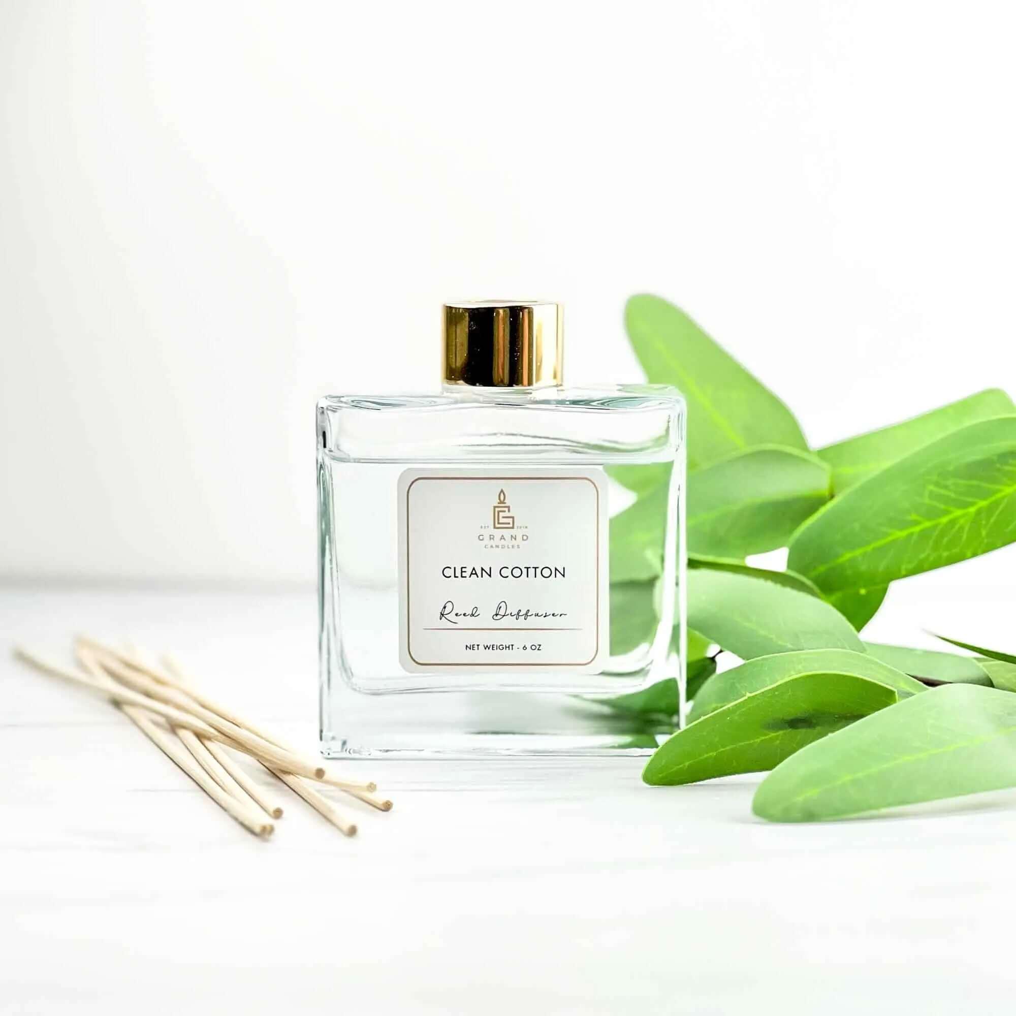Clean Cotton Reed Diffuser  - Grand Candles LLC   