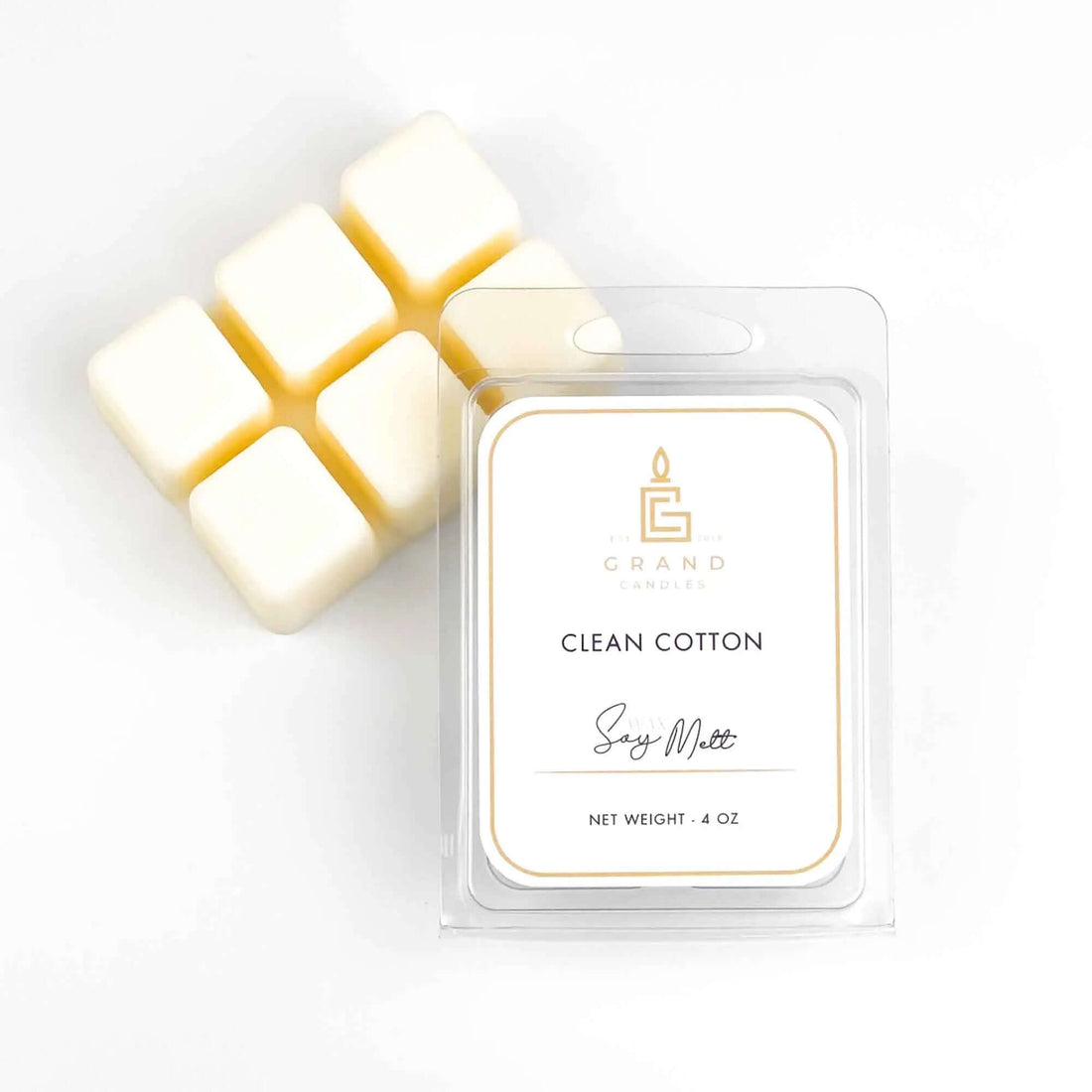 Clean Cotton Soy Wax Melt Grand Candles LLC