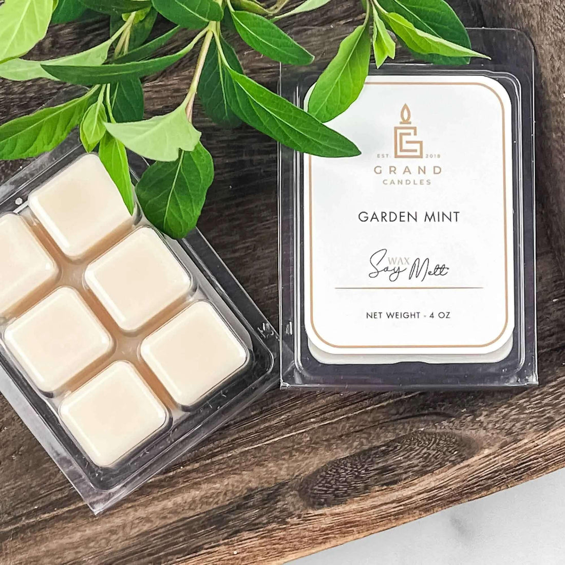 Garden Mint Soy Wax Melt Grand Candles LLC