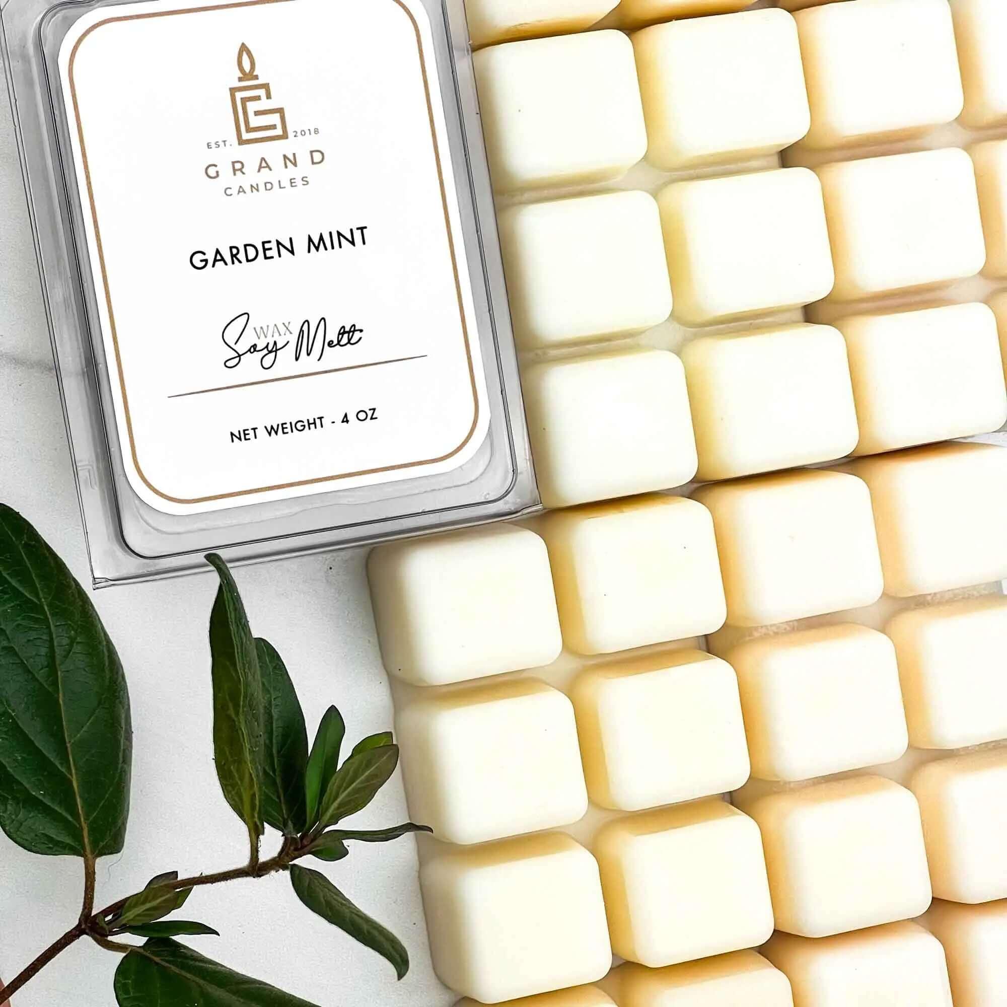 Garden Mint Soy Wax Melt  - Grand Candles LLC   