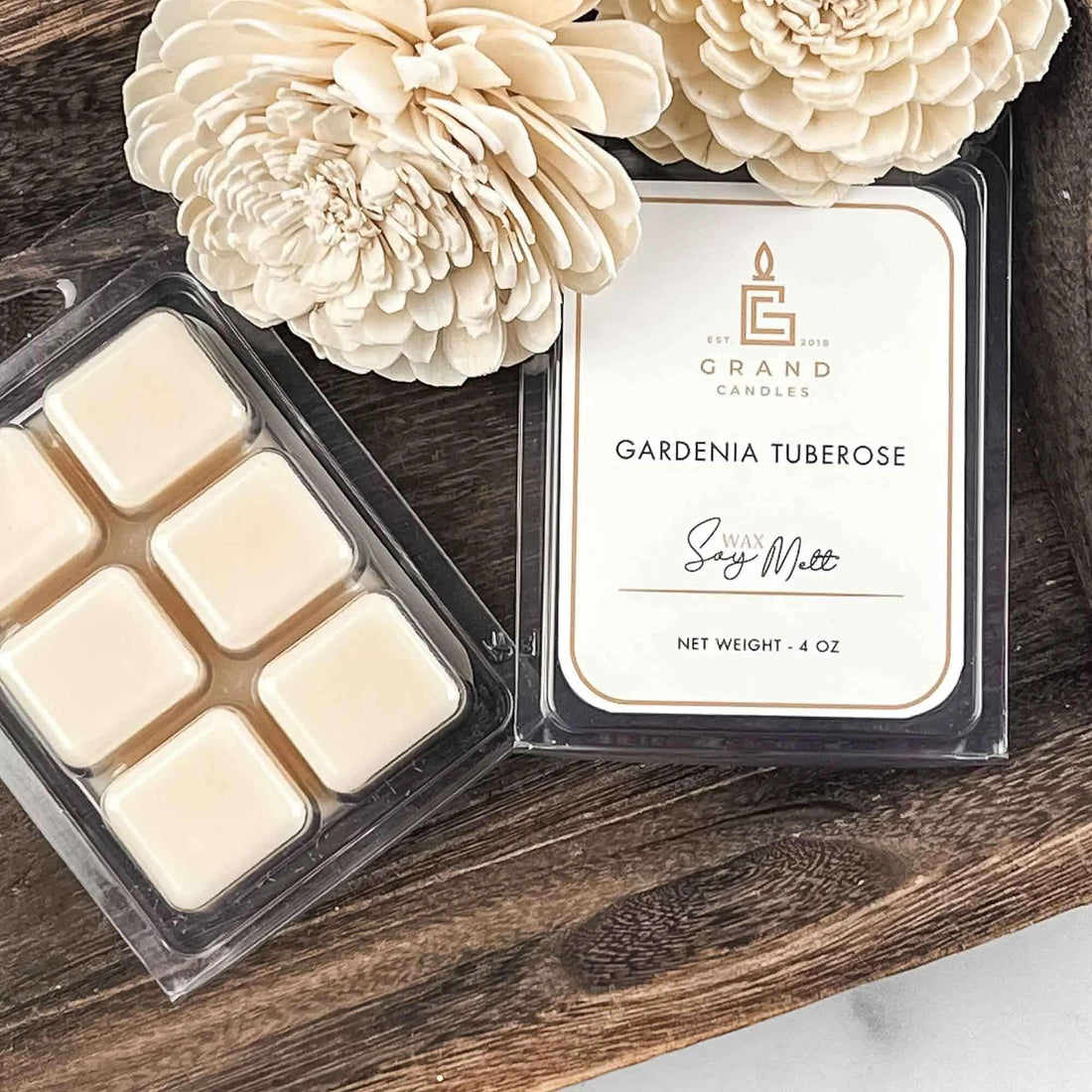 Gardenia Tuberose Wax Melt Grand Candles LLC