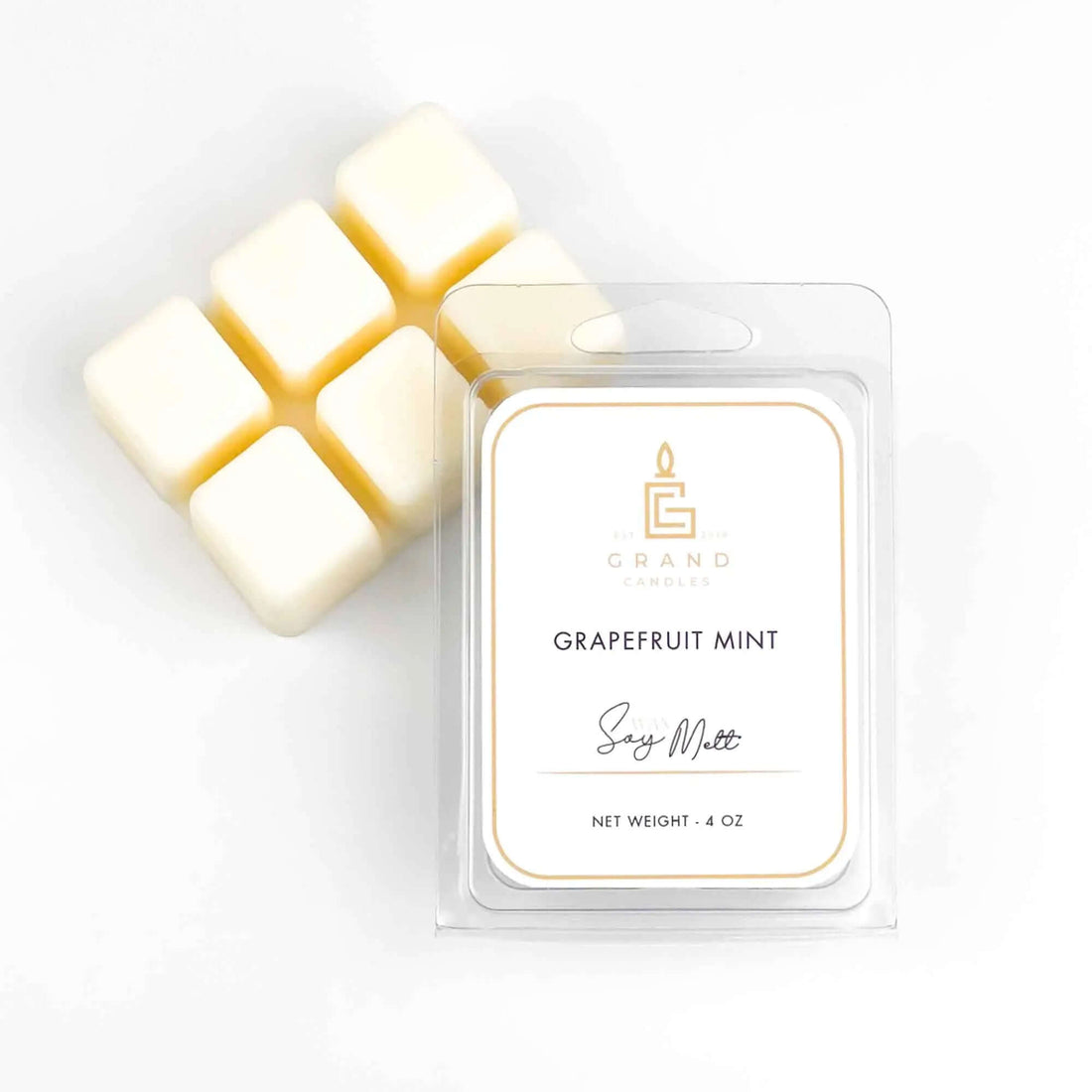 Grapefruit Mint Soy Wax Melt Grand Candles LLC