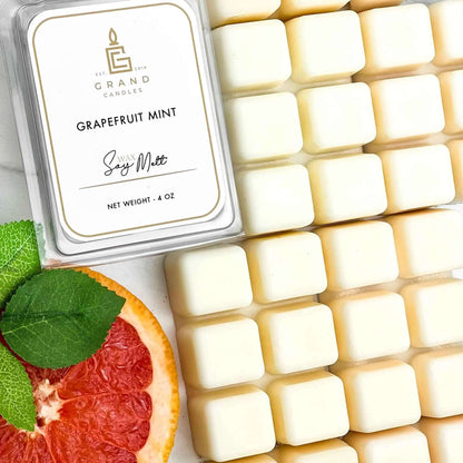 Grapefruit Mint Soy Wax Melt Grand Candles LLC