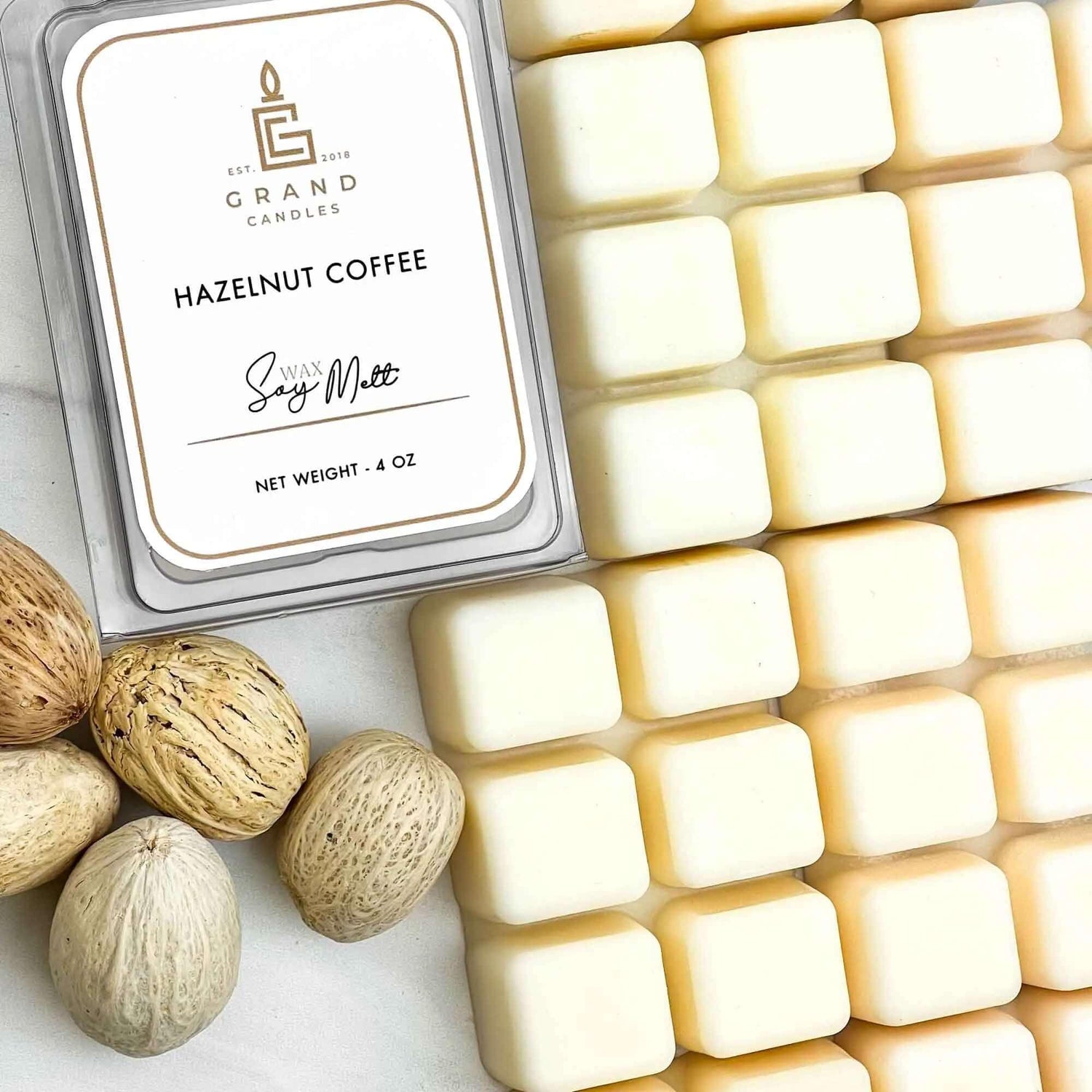 Handmade Hazelnut Coffee Soy Wax Melts to Freshen Up Your Home