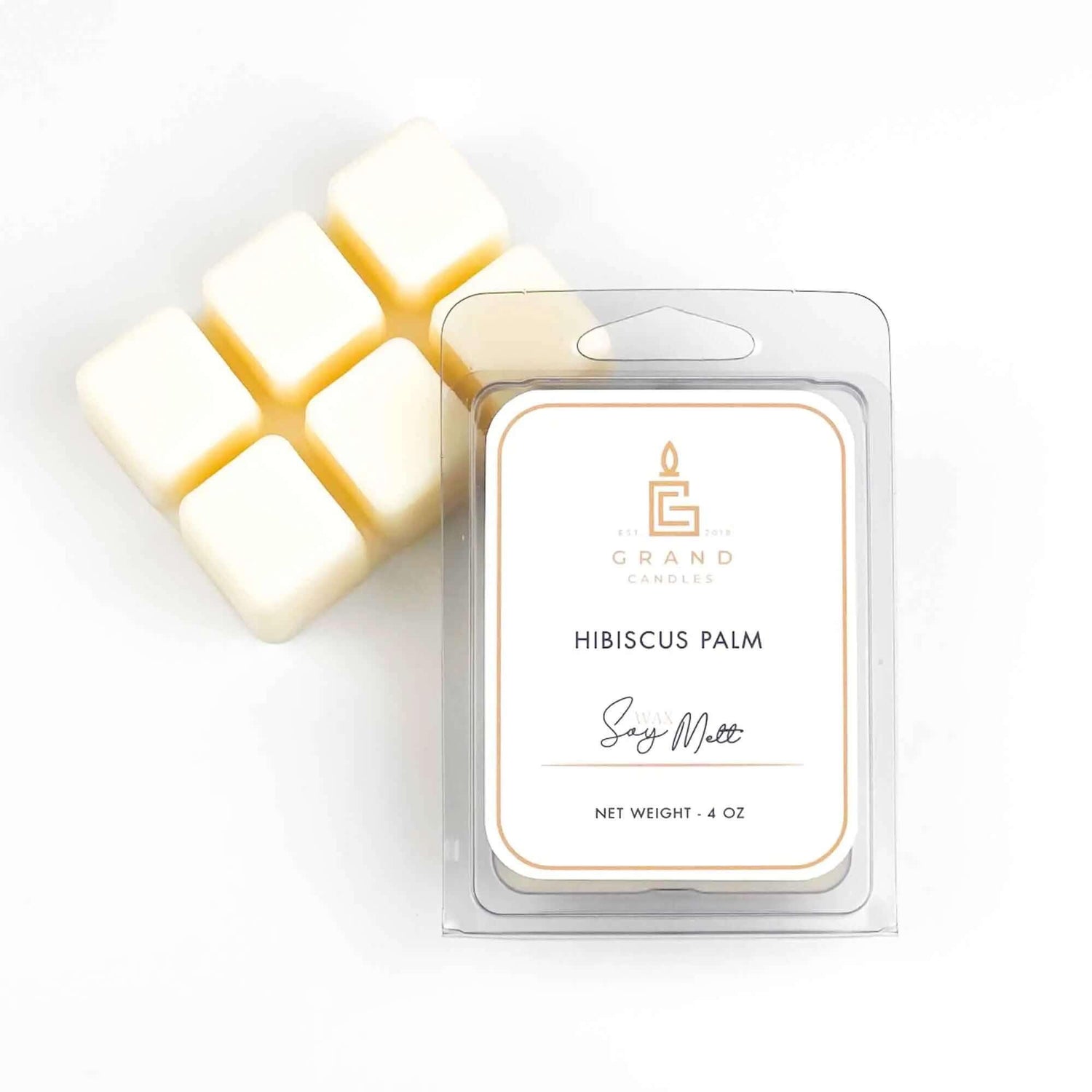 Hibiscus Palm Soy Wax Melt Grand Candles LLC