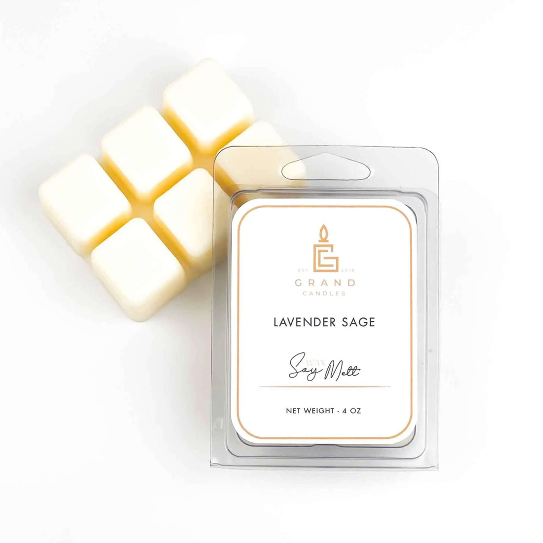 Lavender Sage Soy Wax Melt Grand Candles LLC