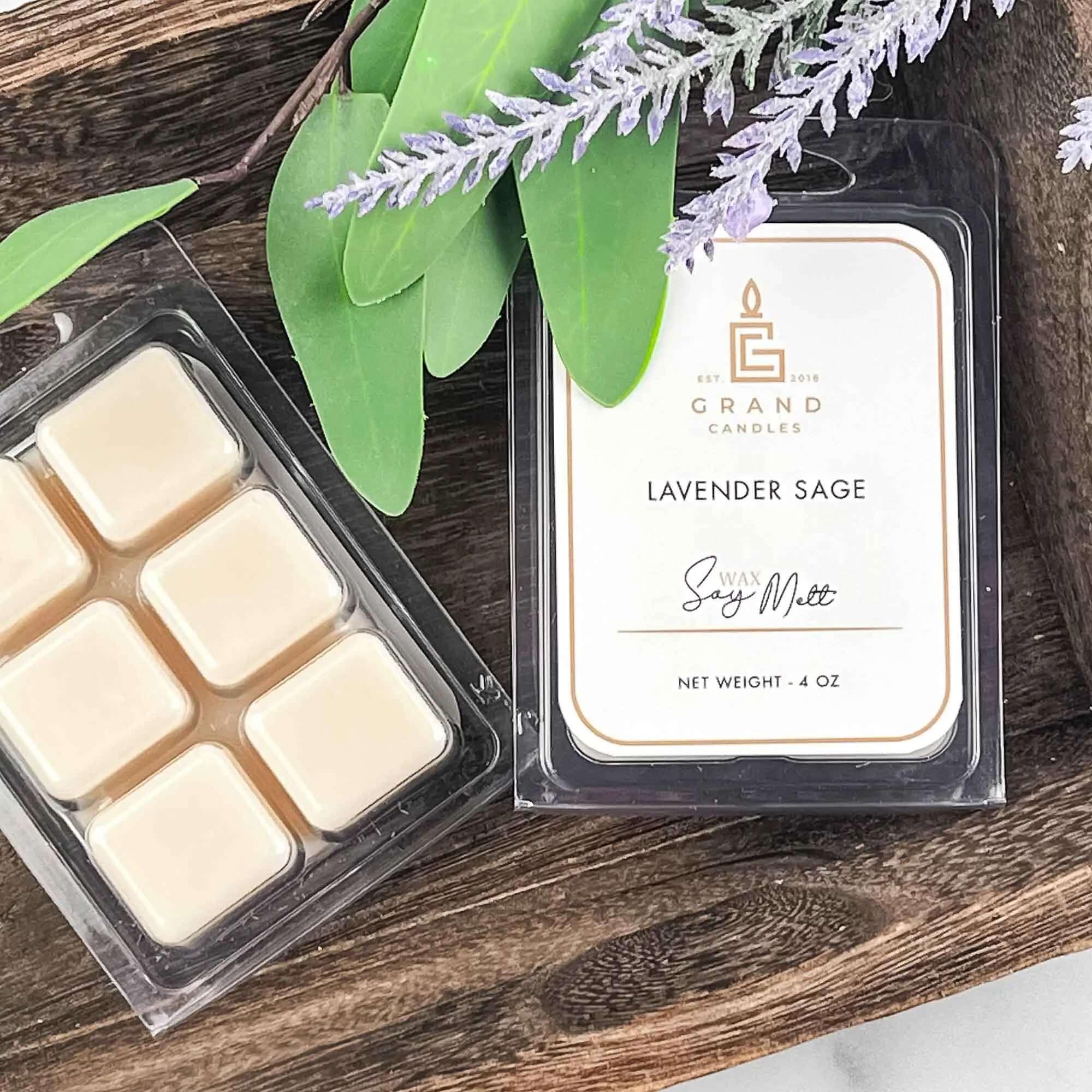 Lavender Sage Soy Wax Melt  - Grand Candles LLC   