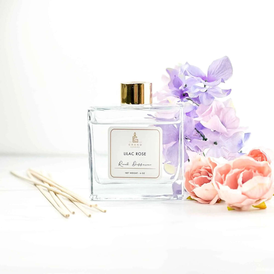 Lilac Rose Reed Diffuser Grand Candles LLC