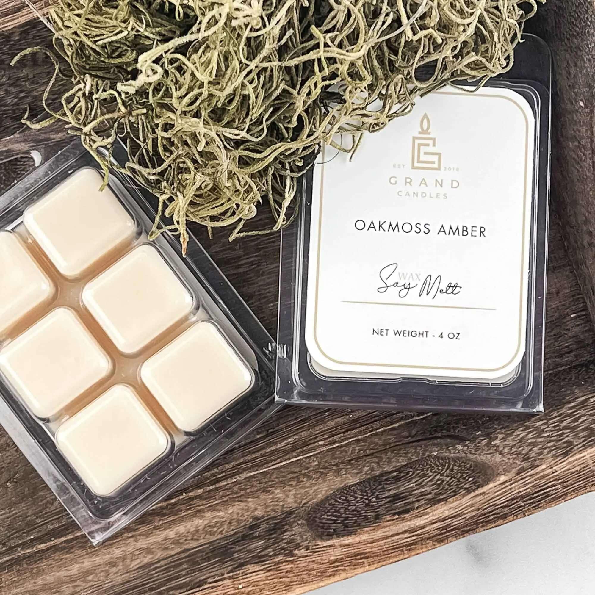 Oakmoss Amber Soy Wax Melt  - Grand Candles LLC   