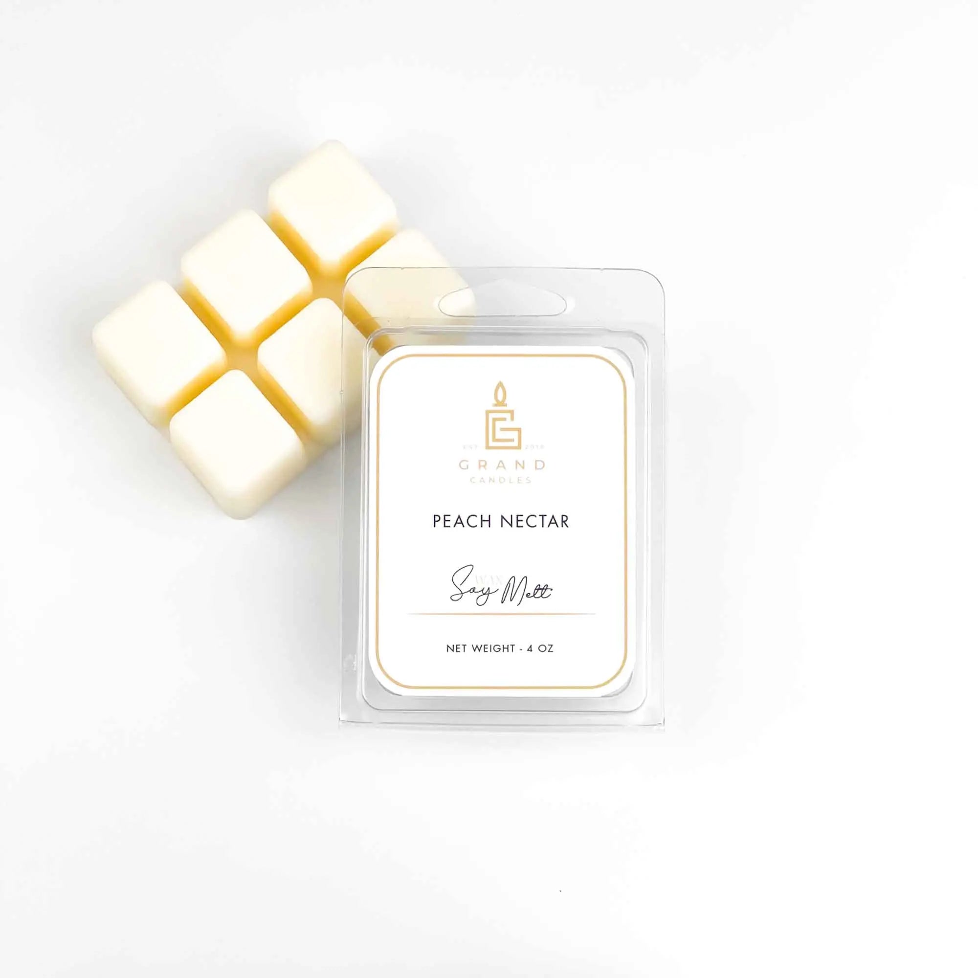 Peach Nectar Soy Wax Melt  - Grand Candles LLC   