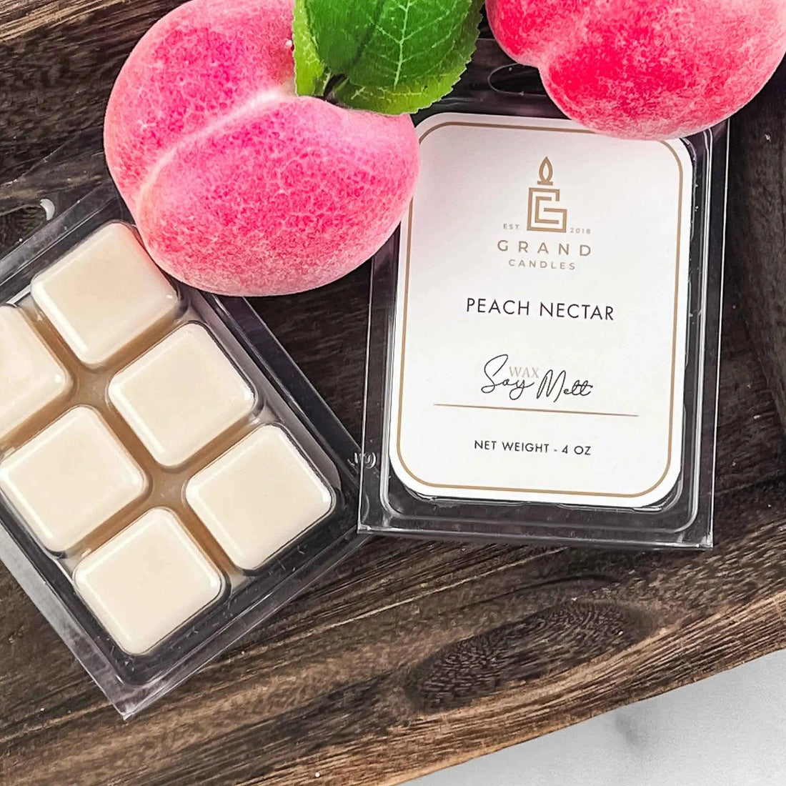 Peach Nectar Soy Wax Melt Grand Candles LLC