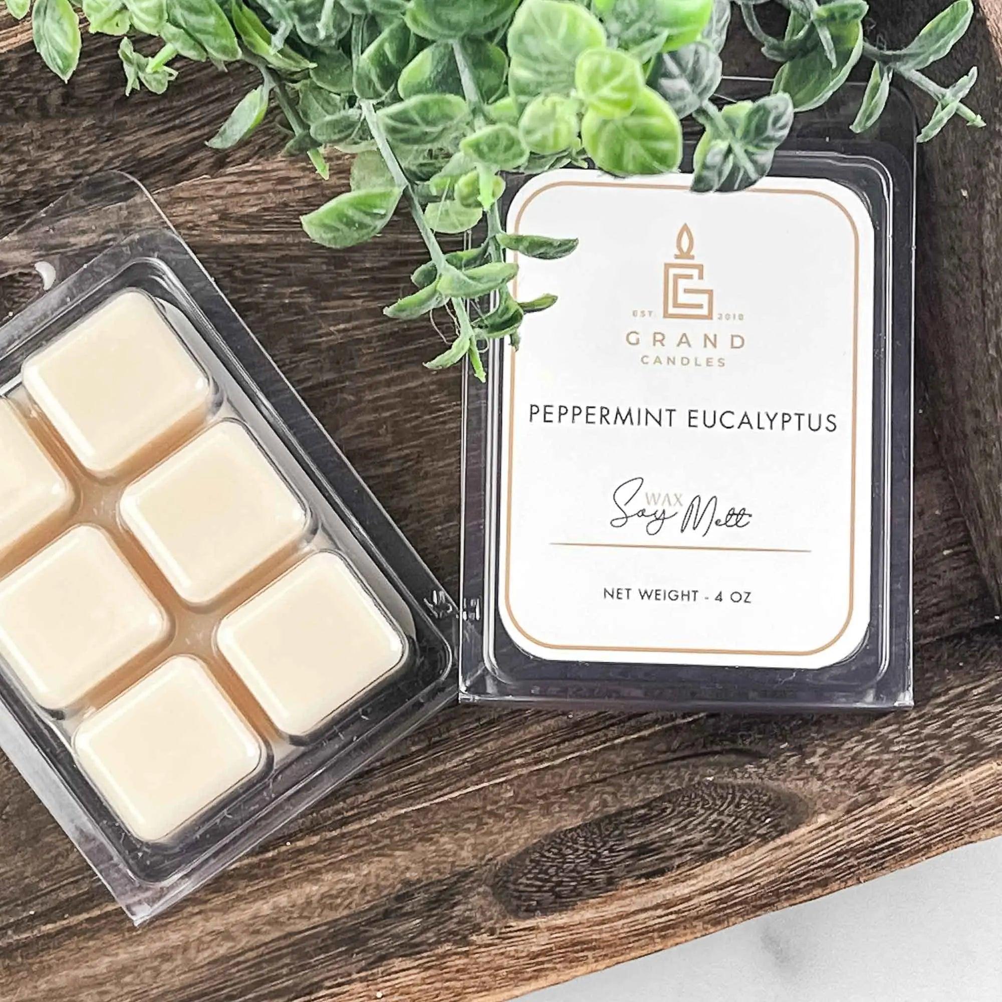Peppermint Eucalyptus Wax Melt  - Grand Candles LLC   