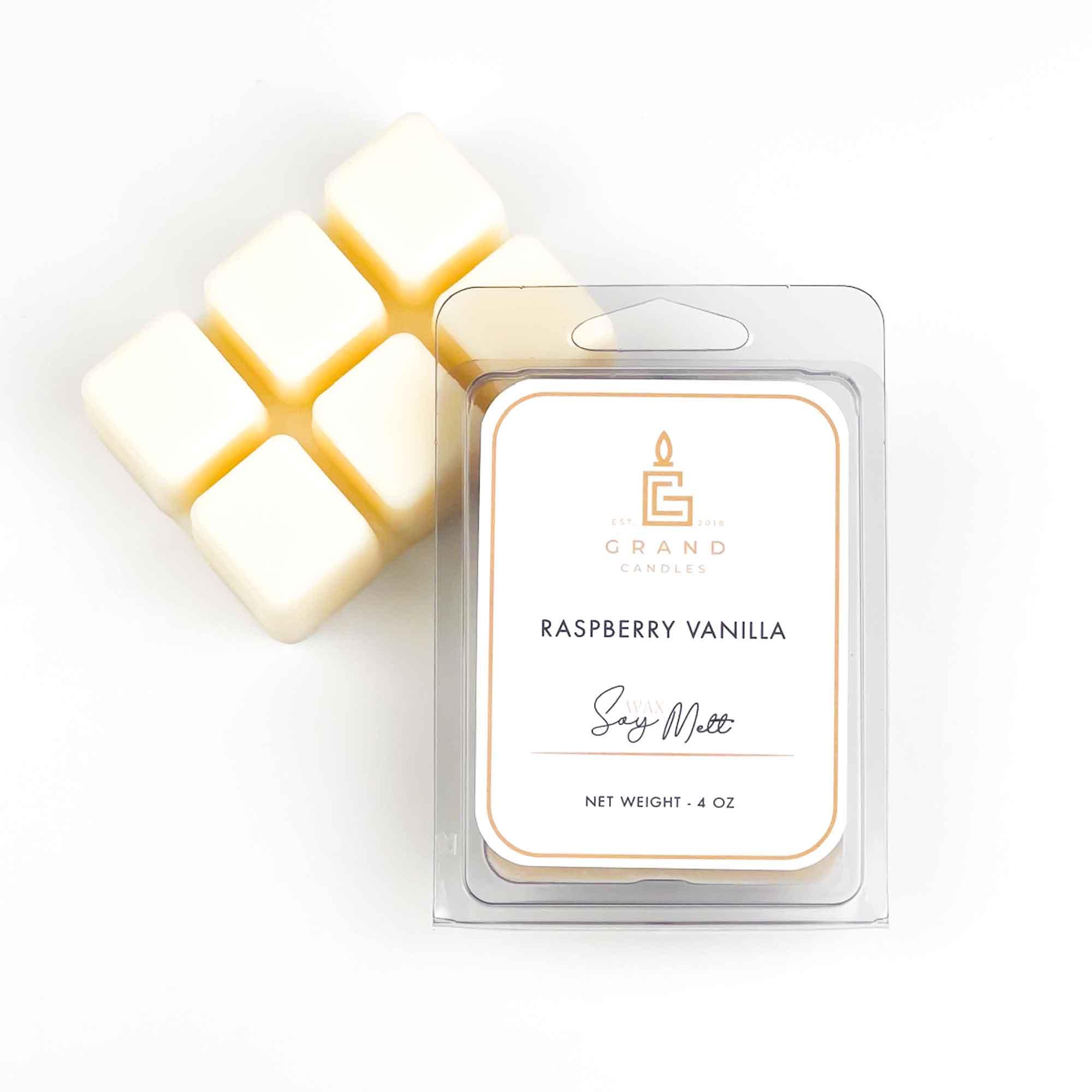 Raspberry Vanilla Soy Wax Melt  - Grand Candles LLC   