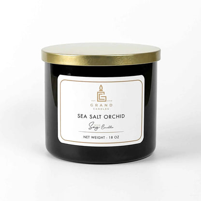 Sea Salt Orchid Soy Candle Grand Candles LLC