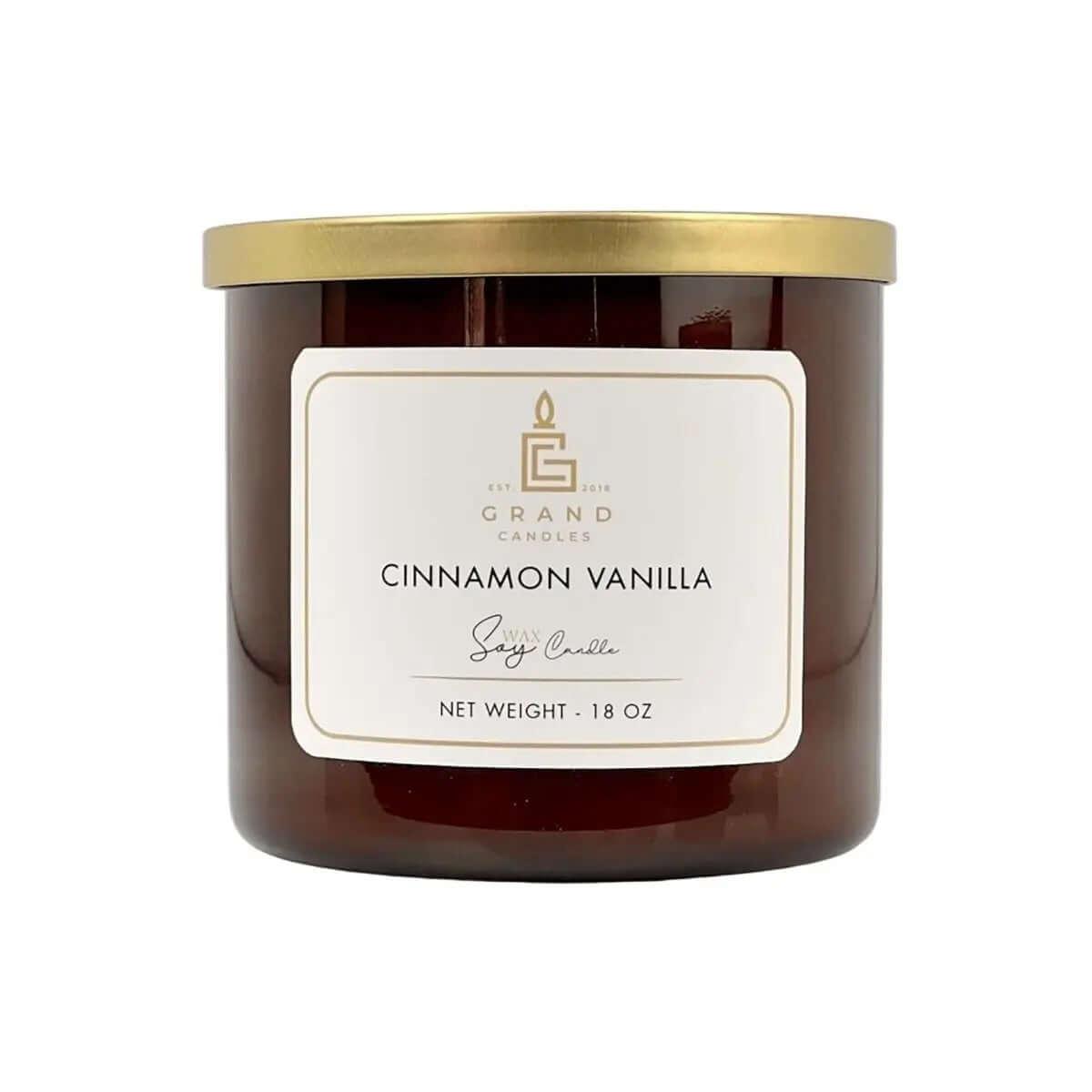Cinnamon Vanilla Candle - Grand Candles LLC