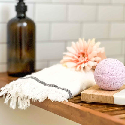 Indulge in Luxury with our Handcrafted Sea Salt Orchid Bath Bombs - Soothe Your Body and Mind with the Perfect Spa Experience!