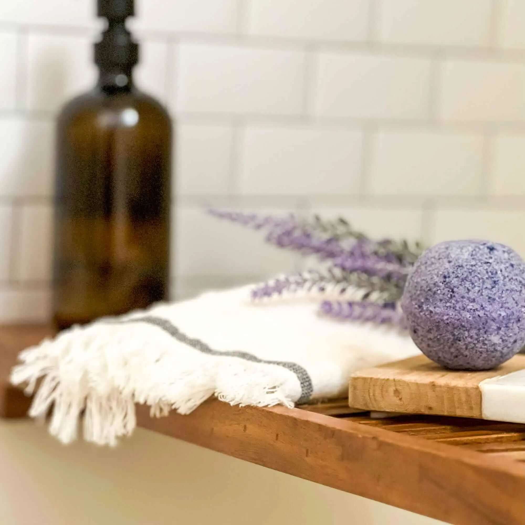 Lavender Sage Bath Bomb  - Grand Candles LLC   