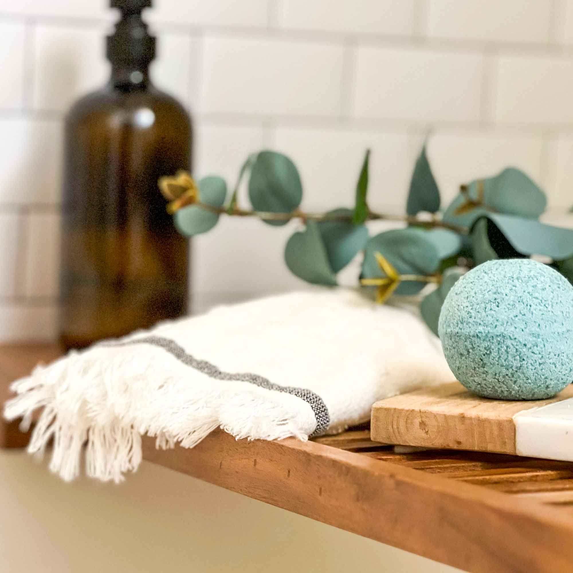 Experience the Refreshing and Soothing Power of Sea Mist Bath Bombs - Handmade with All-Natural Ingredients for a Luxurious Bath