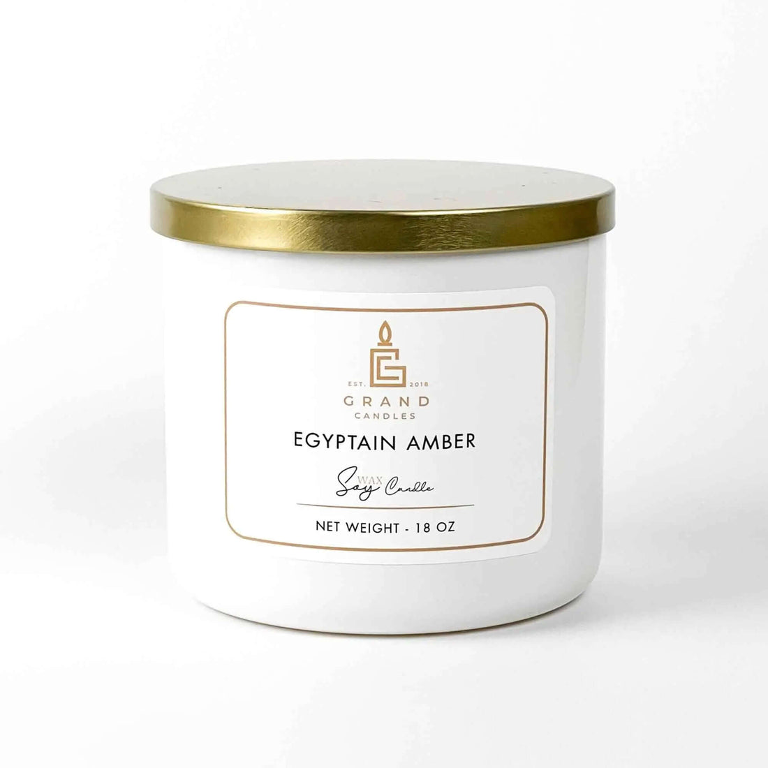 Egyptian Amber Scented Soy Candle | Handmade Scented Soy Wax Candle