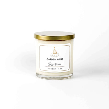 Scented Soy Candle | Garden Mint Soy Candle | Handmade and Natural Aromatherapy Scent