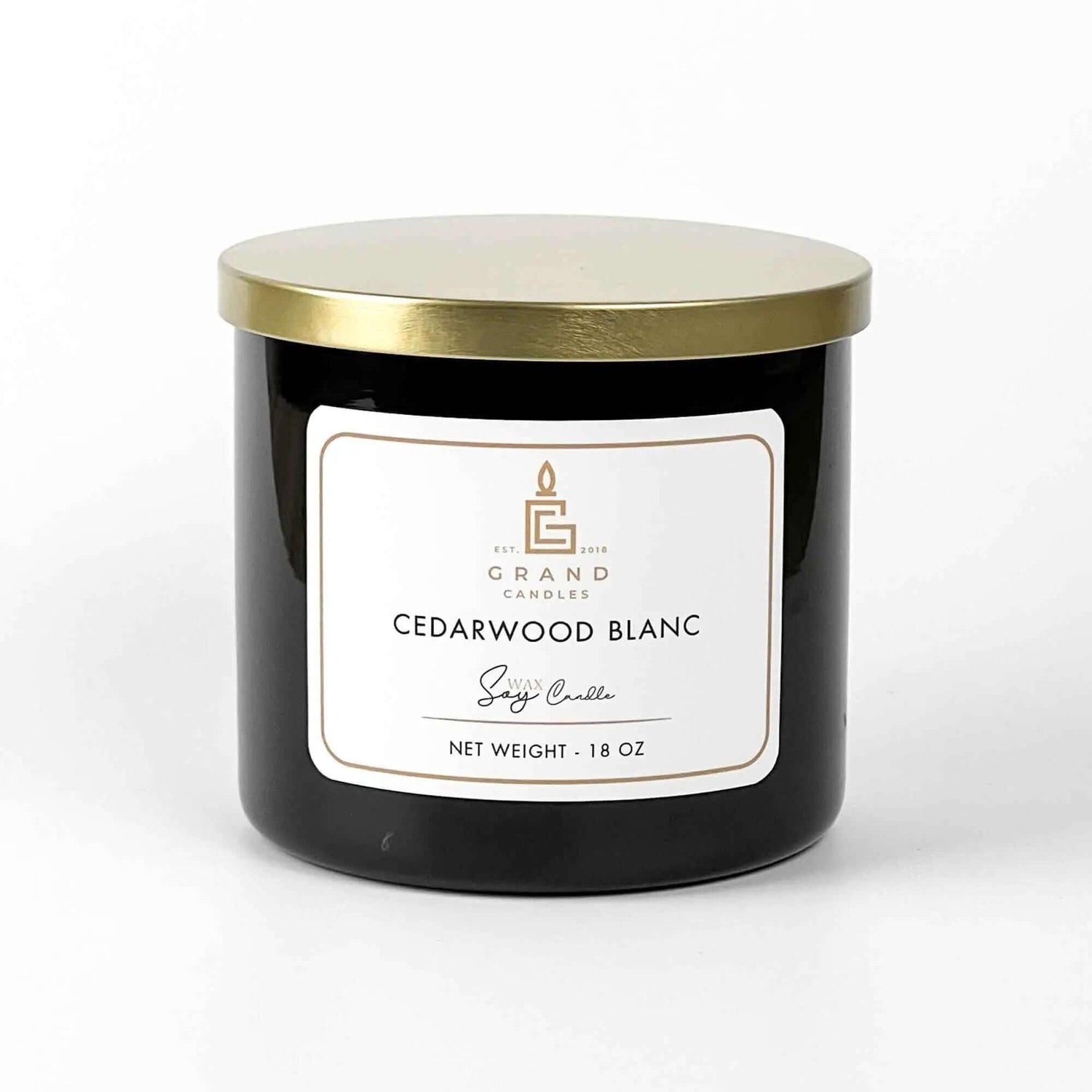 Scented Soy Wax Candle | Cedarwood Blanc Soy Candle | Luxury Home Scent