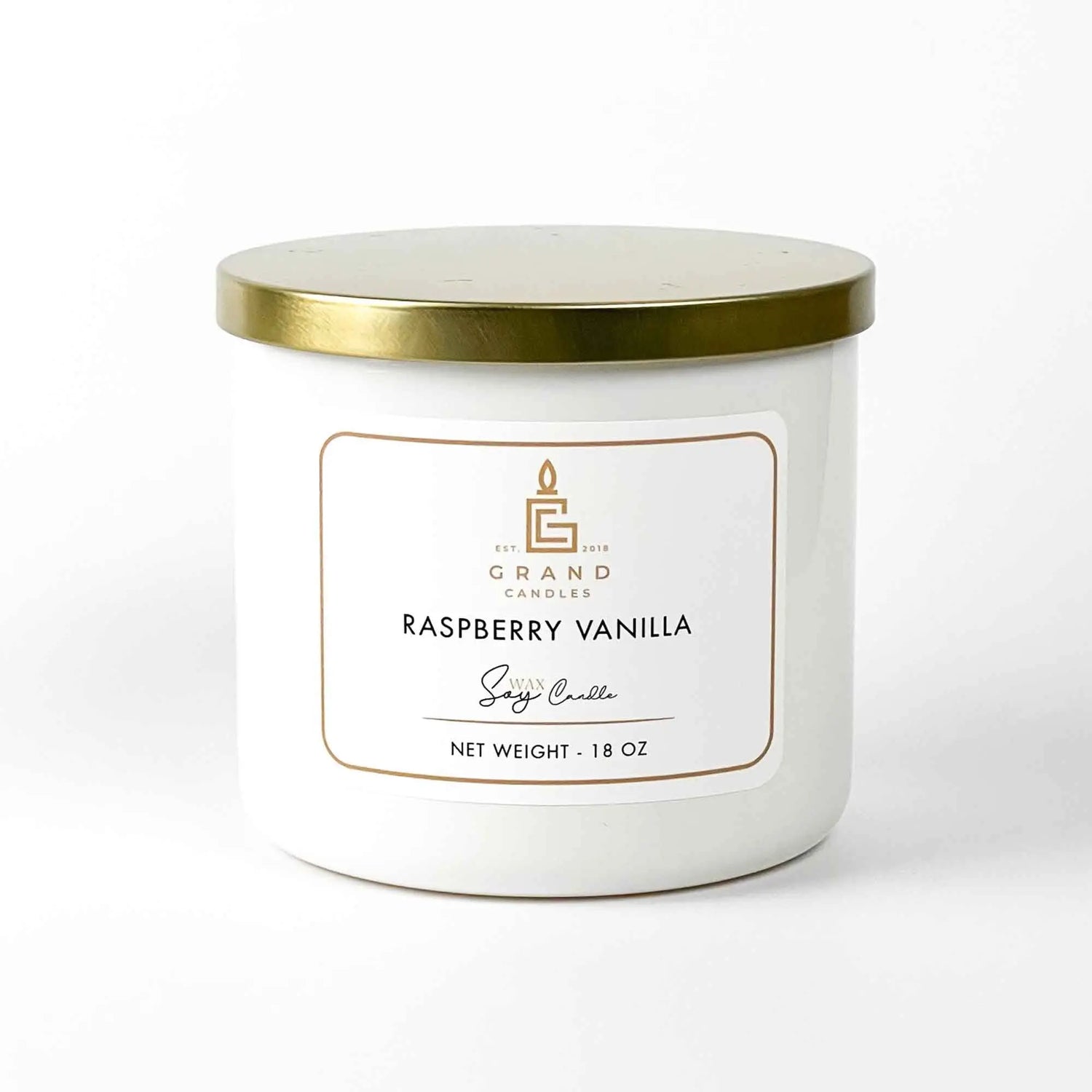 Scented Soy Wax Candle | Raspberry Vanilla Soy Candle | Relaxation and Ambiance