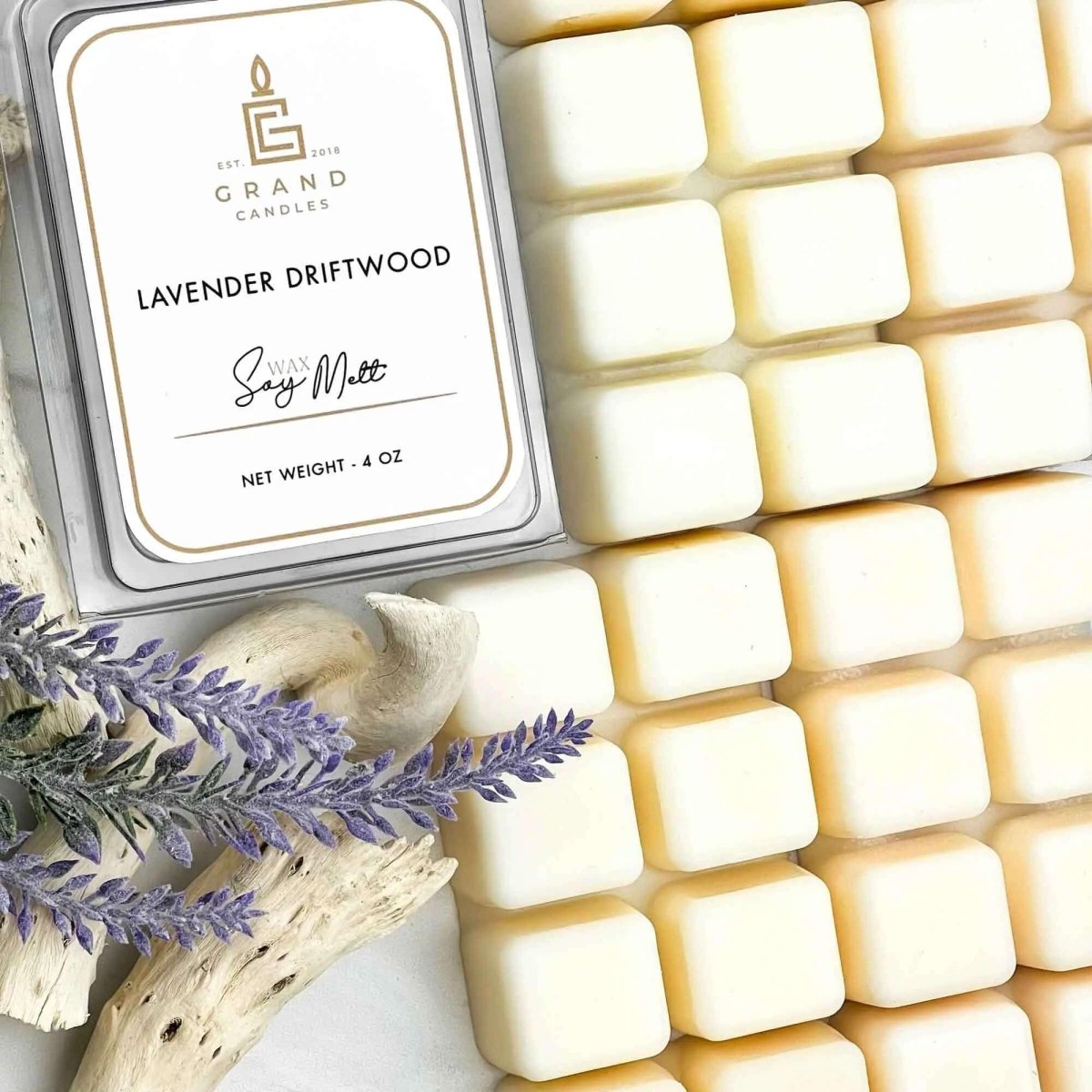Lavender Driftwood Soy Wax Melt - DRIFTWOODMELT Grand Candles